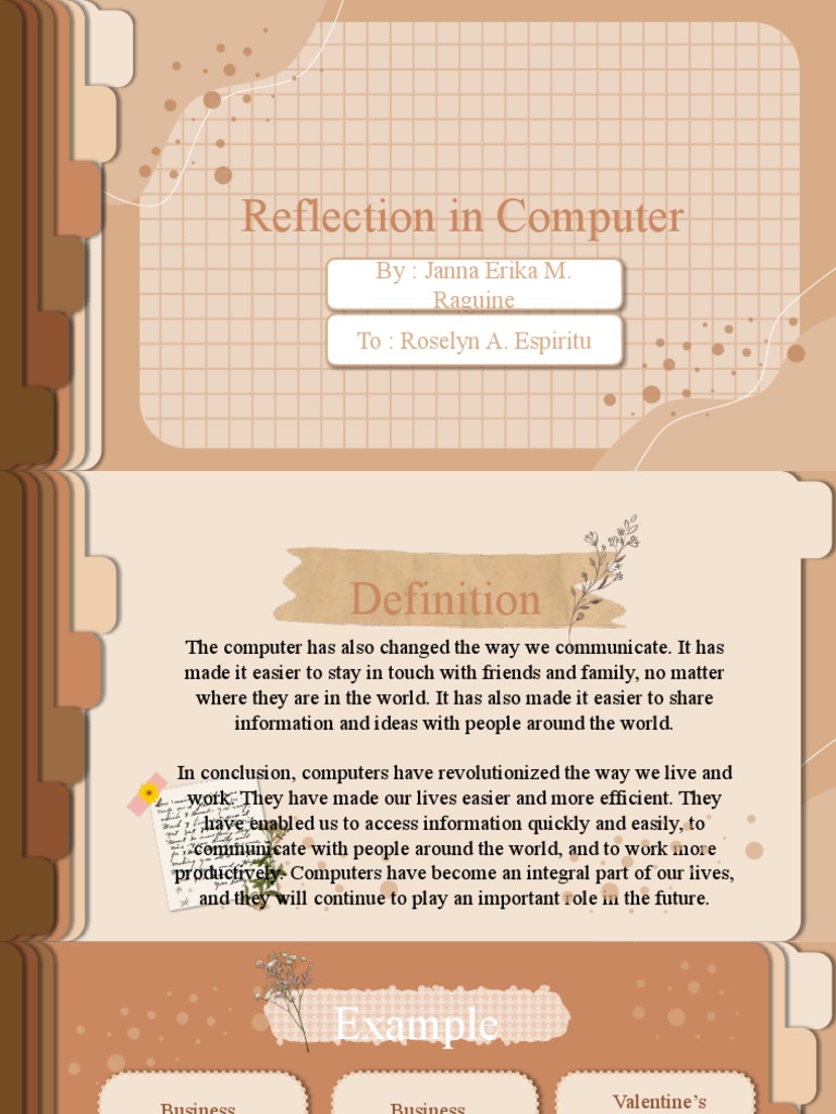 Reflection in Computer PDF