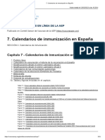 Calendarios de Inmunización en España