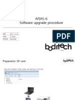 AFIAS-6 Software upgrade procedure