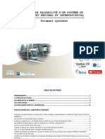 Étude de Faisabilité D'Un Système de Transport Régional Et Interprovincial Document Synthèse