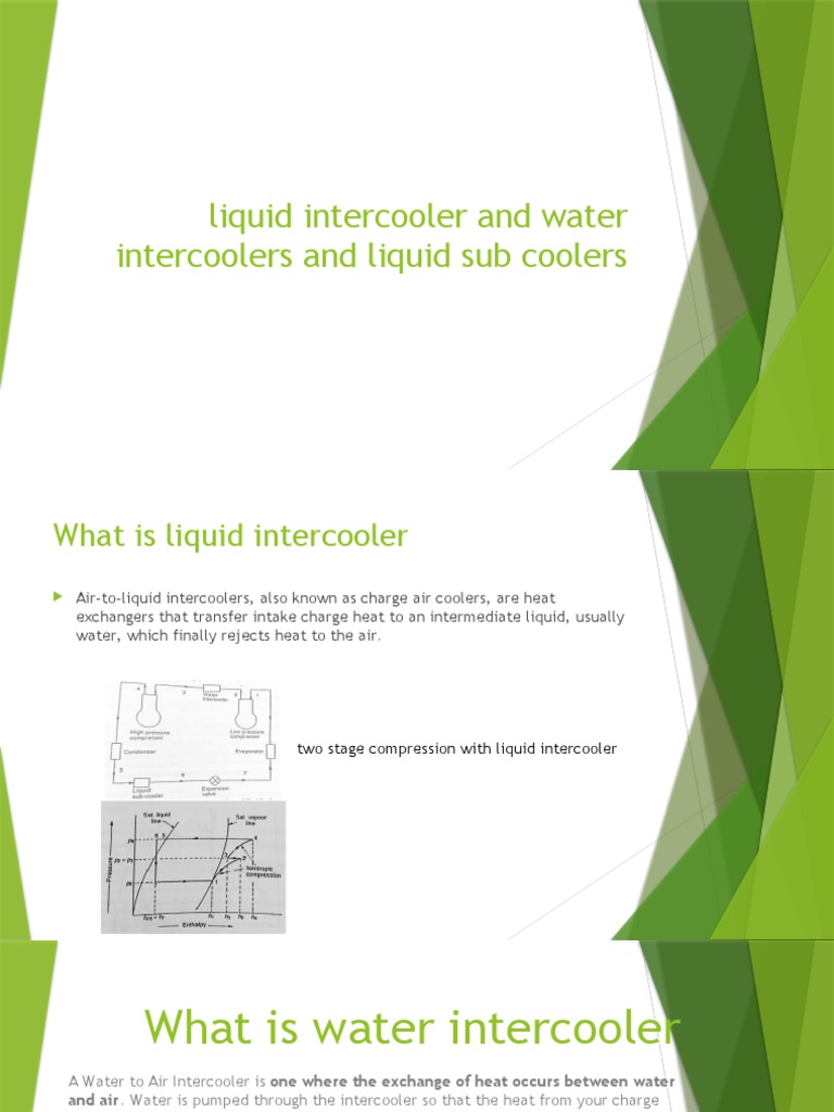Liquid Intercooler And Water Intercoolers And Liquid Sub Pdf