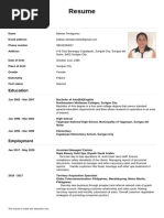 Resume: Personal Details