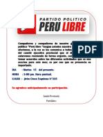 COMUNICADO PERÚ LIBRE EMILIANO