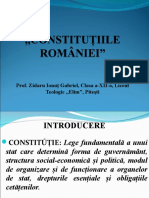 Prezentare Constitutiile Romaniei Cls. 12