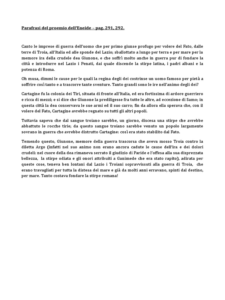 Proemio Dell'Eneide | PDF