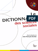 Dictionnaire Des Sciences Sociales (Jean-François Dortier (Dortier, Jean-François) )