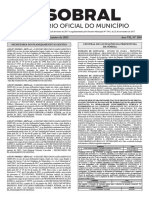 Diário Oficial de Sobral publica editais e atos da administração municipal