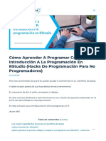 Cómo Programar en R - Introducción A La Programación en R