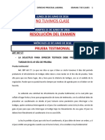 Derecho procesal laboral: Prueba testimonial y audiencia de testigos