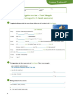 Past Simple - Interrogative - Regular Verbs - 6ºano