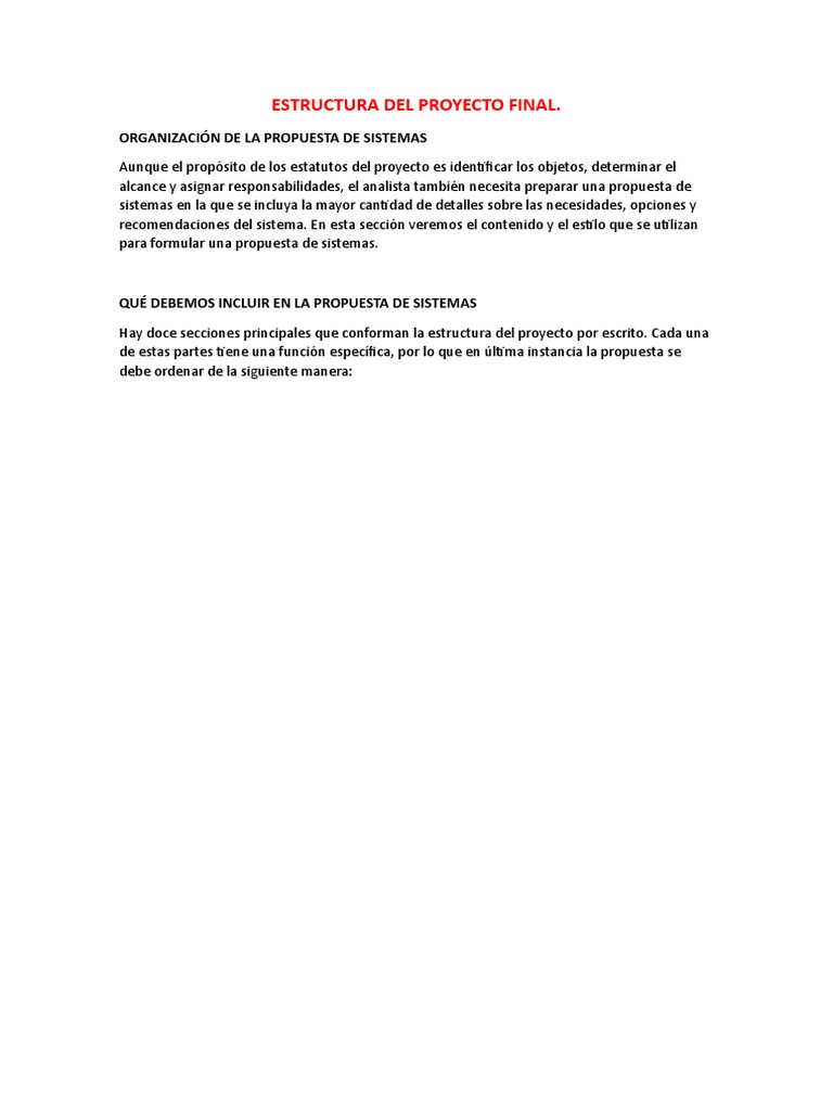 Estructura Propuesta de Sistemas Final | PDF | Software | Ingeniería de ...