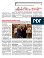 Recibió Díaz-Canel A Jefes de Misiones y Representantes de Organismos Internacionales Acreditados en Cuba