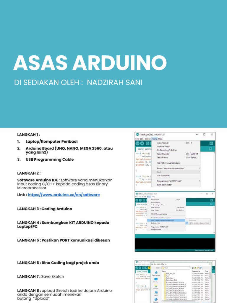 ASAS ARDUINO DAN KOD PENGATURCARAAN | PDF