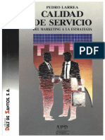 PDF Calidad de Servicio Del Marketing A La Estrategia 1ed Pedro Larrea DD