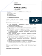 Clase Administración I - Tarea I sobre funciones gerenciales y ambiente externo