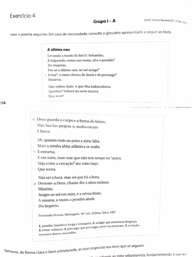 A Última Nau - A Mensagem | PDF