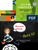Aula 3 de Português - Intermediário 4 - Intensivo