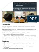 Formação continuada professores gestão escolar