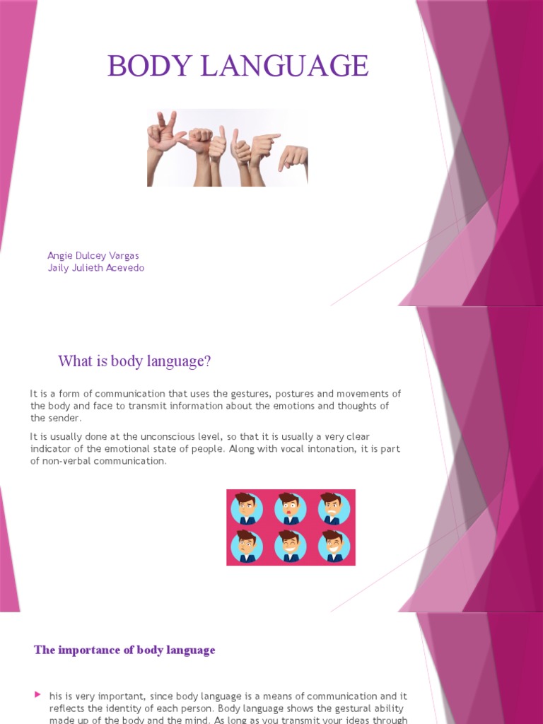 Body Language | PDF | Body Language | Communication