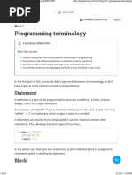 Programming Terminology - Python Programming MOOC 2023