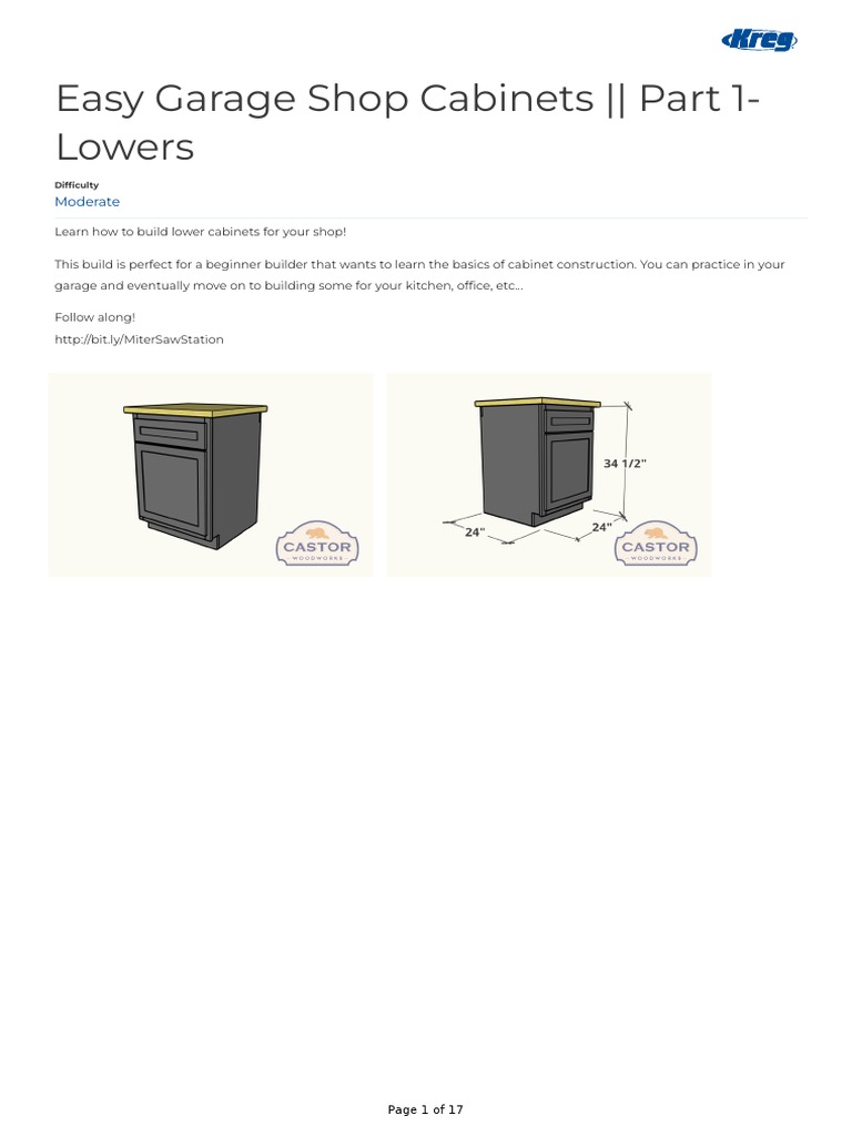 Easy Garage Shop Lower PDF Tools