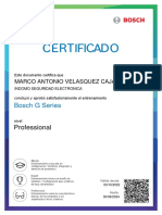 Bosch G Series Certificado