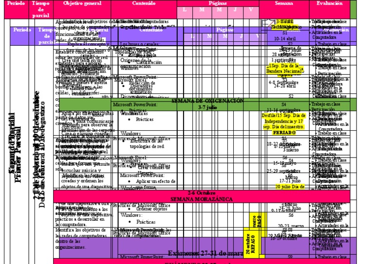 Jornalización Computación 5to Grado 2023 PDF Microsoft Excel