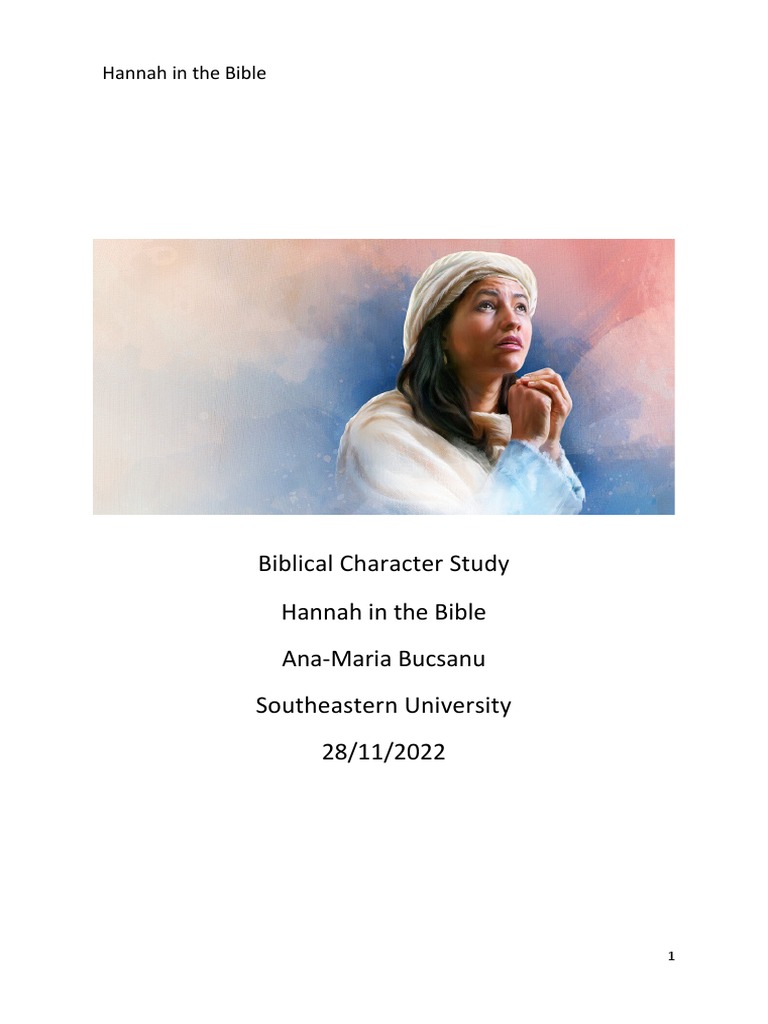 Biblical Character Study | PDF | Samuel | Books Of Samuel