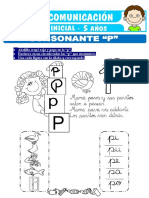 La Consonante P para Ninos de Cinco Anos