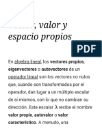 Vector, Valor y Espacio Propios - Wikipedia, La Enciclopedia Lib