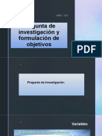 Pregunta de Inv y Objetivos