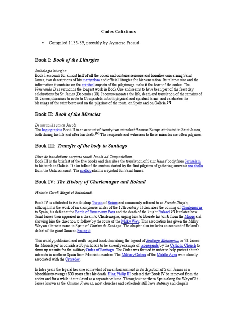Codex Calixtinus PDF