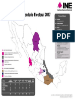 Calendario Electoral 2017 con fechas de precampañas y campañas en varios estados