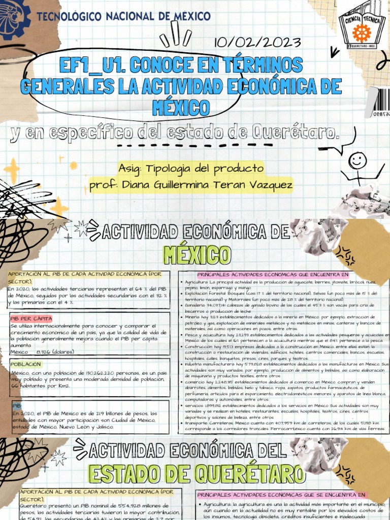 Actividades Económicas en Querétaro | PDF | México | Minería