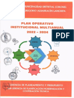 Plan Operativo Institucional Multianual 2022-2024