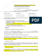 ACTA DE CONSTITUCION Asociacion Corporacion Fundacion