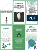 Folleto de Cuidado Ambiental Moderno e Ilustrado