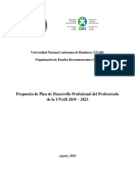 Documento. Plan de Desarrollo Profesional UNAH