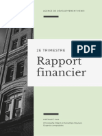 Menthe Vert Et Blanc Moderne Formes Entreprise Financier Rapport