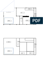 Planta baixa de casa com piscina