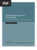 California Tax Information For City and County Officials
