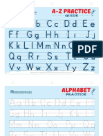 Kindergarten Alphabet Practice