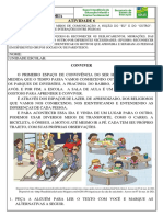 Atividade 6 Geografia Historia Tema Meios Transporte e Comunicacao Comunidade Convivencias e Interacoes Entre Pessoas 2o Ano 1