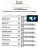 Resultado Definitivo Da Análise Dos Pedidos de Isenção Da Taxa de Inscrição