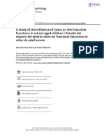 A Study of The Influence of Chess On The Executive Functions in School Aged Children Estudio Del Impacto Del Ajedrez Sobre Las Funciones Ejecutivas