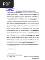 Carta de Autorizacion Para Tramitar Antecedentes Penales