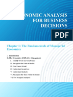 Managerial Economics Analysis