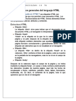 1.2 Conceptos Generales Del Lenguaje HTML y Su Aplicación