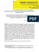 Ricardo1971, As Contribuições Do Coodenador Pedagógico Nos Saberes e