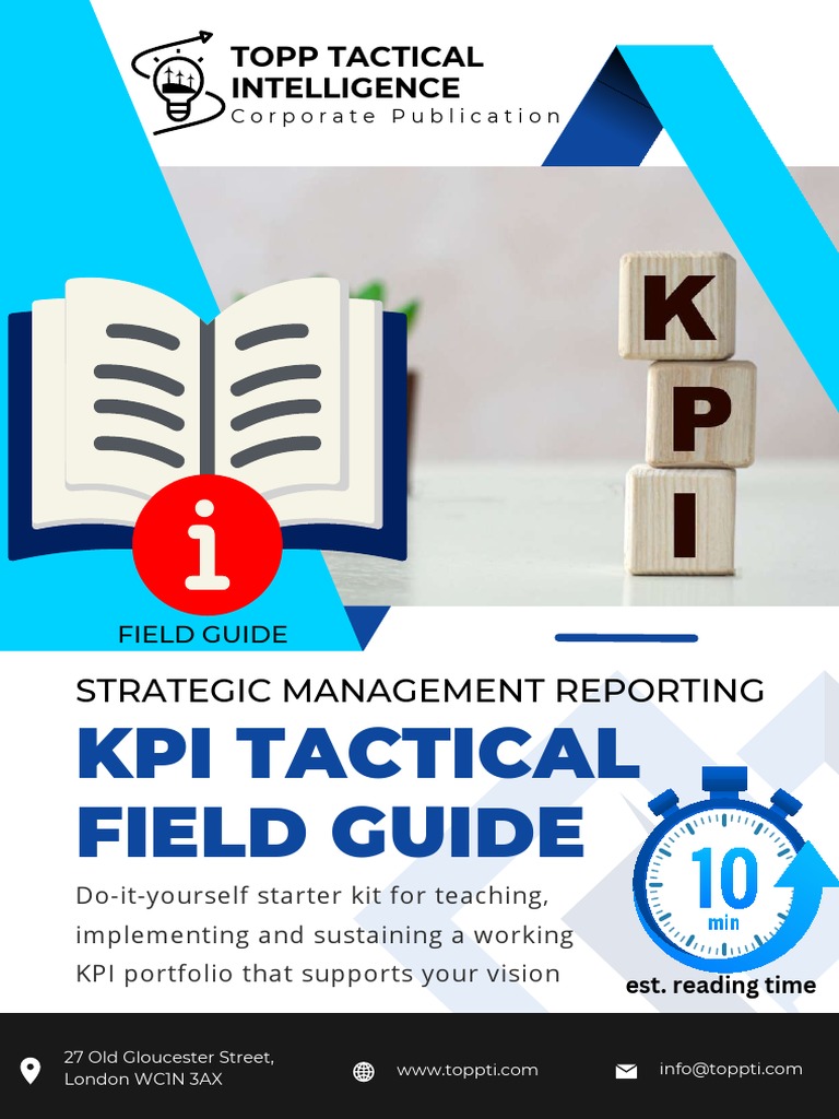 KPI Tactical Field Guide Download Free PDF Performance Indicator